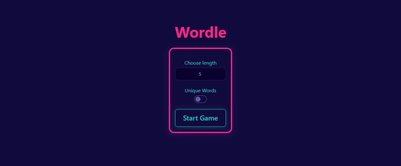 Architecture of Wordle Clone